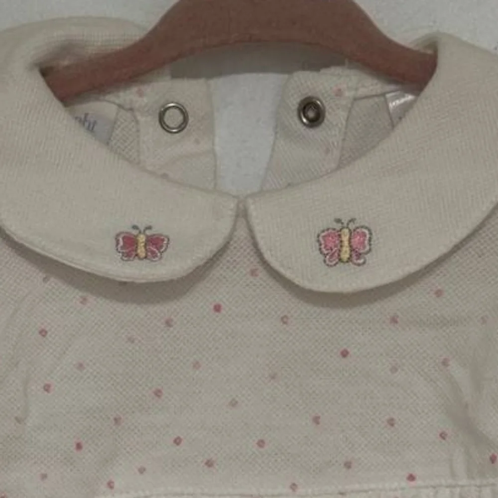 Charming Cream and Pink Baby Diaper Cover